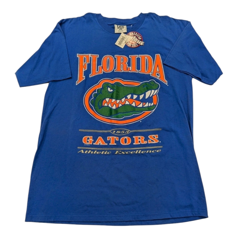 Dead stock Vintage Lee Sport UF Florida Gators Shirt Size XL Nutmeg Mills Inc